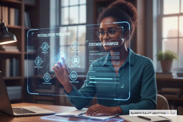 صورة توضيحية لـ دليل التوجيه السلوكي: سيكولوجية الإقناع وكتابة رسالة الدافع (Statement of Purpose)