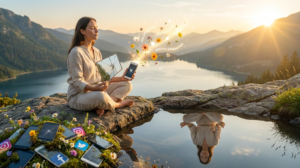 صورة توضيحية لـ دليل التوازن النفسي: رحلة التعافي من فخ المقارنات الرقمية وصورة الجسد