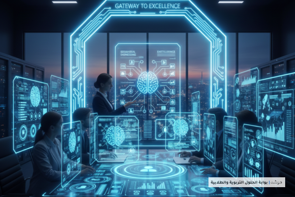 صورة توضيحية لـ بوابة التفوق: هندسة السلوك الذكي والتعزيز الإيجابي في العصر الرقمي