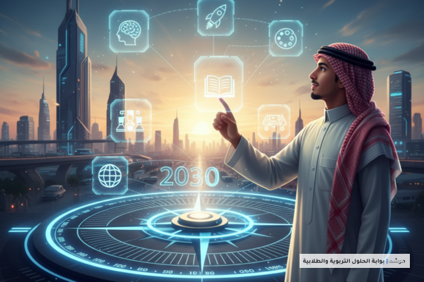 صورة توضيحية لـ دليل التوجيه السلوكي: بوصلة المستقبل 2030 - كيف نختار التخصص الجامعي بوعي؟