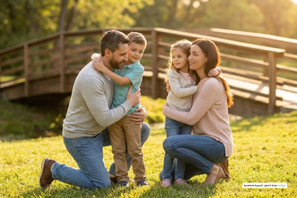 صورة توضيحية لـ دليل التوازن النفسي: احتواء الأبناء بعد الانفصال وبناء جسور الأمان