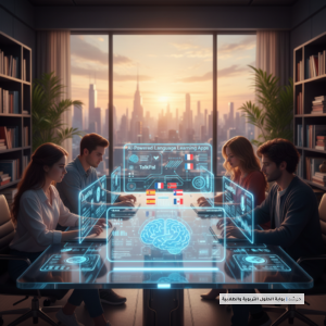 صورة توضيحية لـ مراجعة تقنية تعليمية: تطبيقات تعليم اللغات عبر الذكاء الاصطناعي (TalkPal, Learna, SpeakPal)