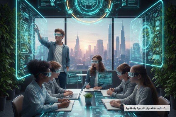 صورة توضيحية لـ بوابة التفوق: هندسة السلوك الإيجابي في البيئات التعليمية الذكية